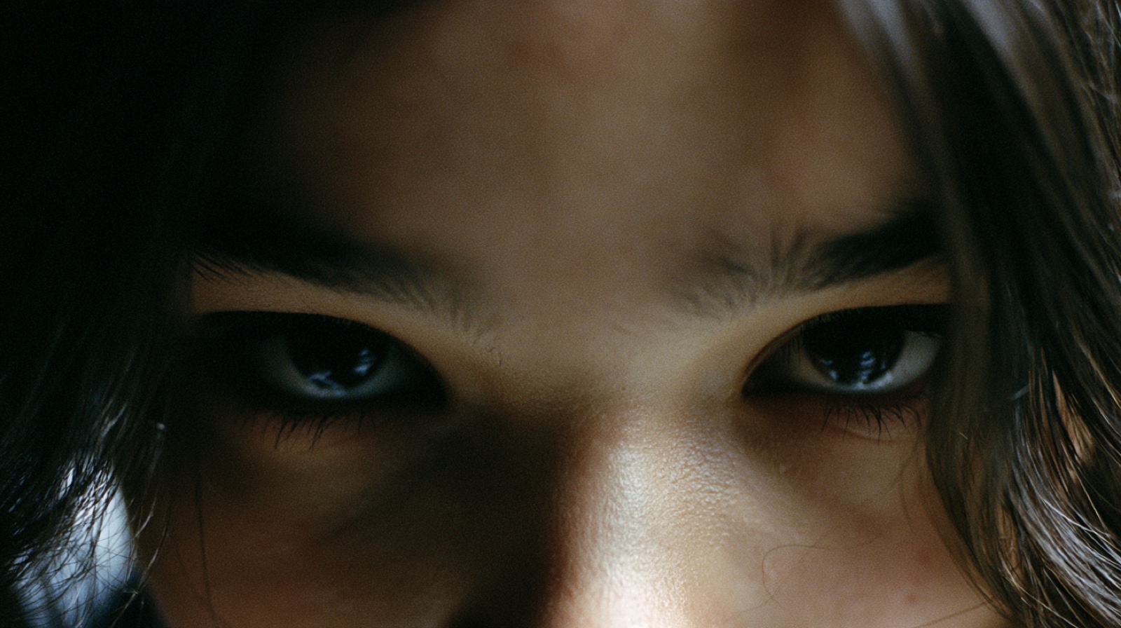 Extreme close-up of Rose's eyes